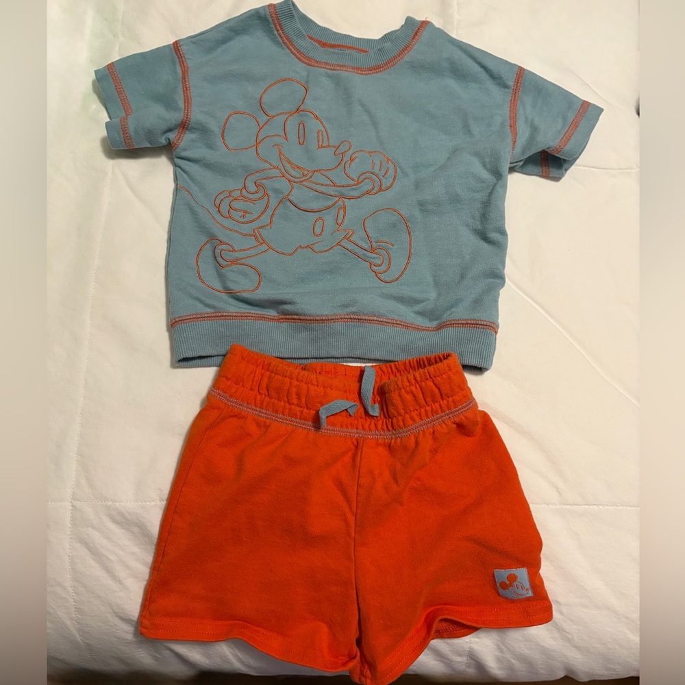 Disney Junior Mickey Sweater Tee & Shorts